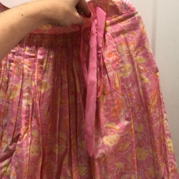 Tibi Cotton Smocked Skirt - Picture 4 of 7